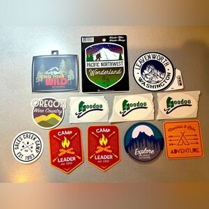 PNW Pacific Northwest & Camping Sticker Bundle